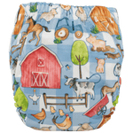 Texas Tushies Tiny Tushies Newborn AIO Cloth Diaper with Pocket Opening for Babies - 