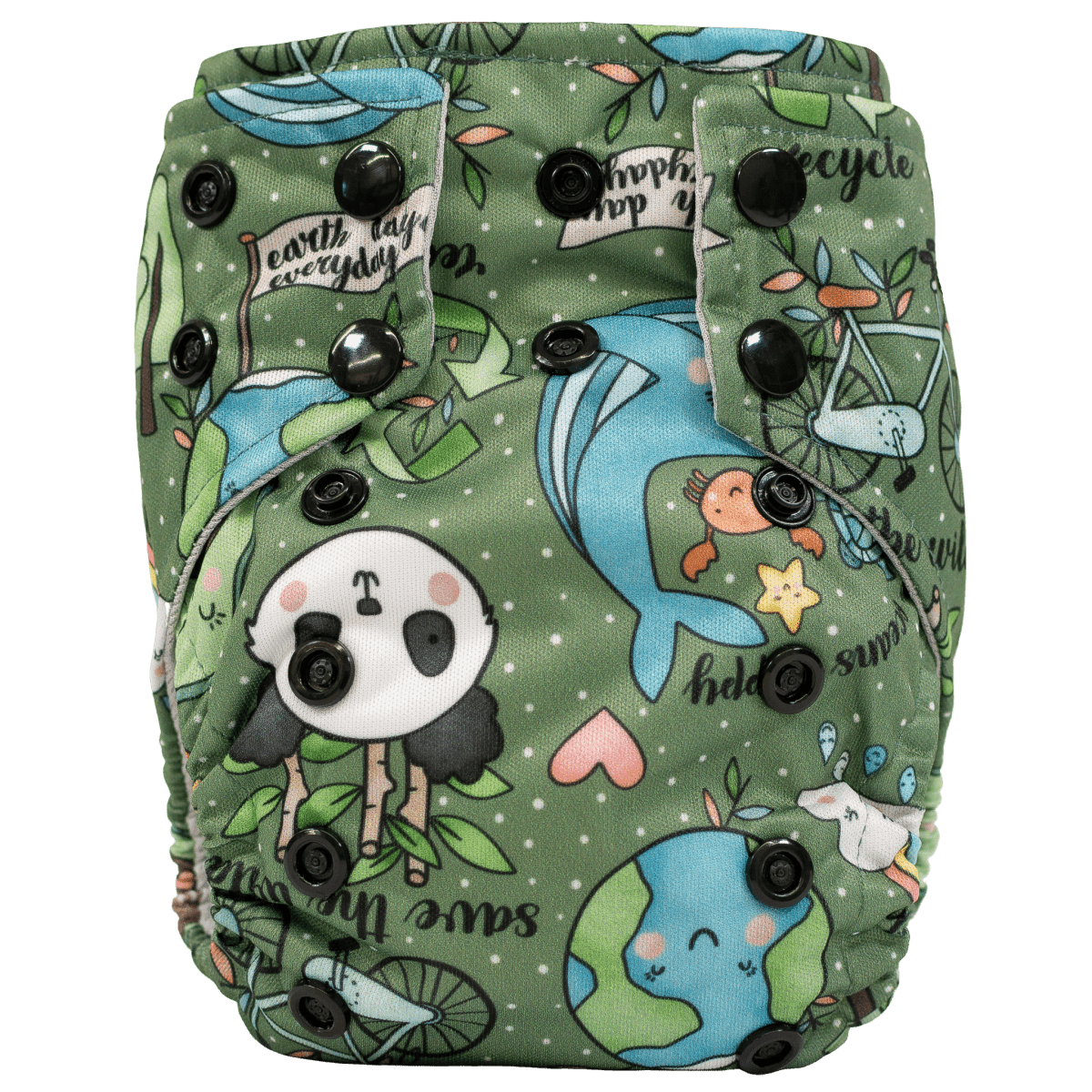 Texas Tushies Tiny Tushies Newborn AIO Cloth Diaper with Pocket Opening for Babies - 