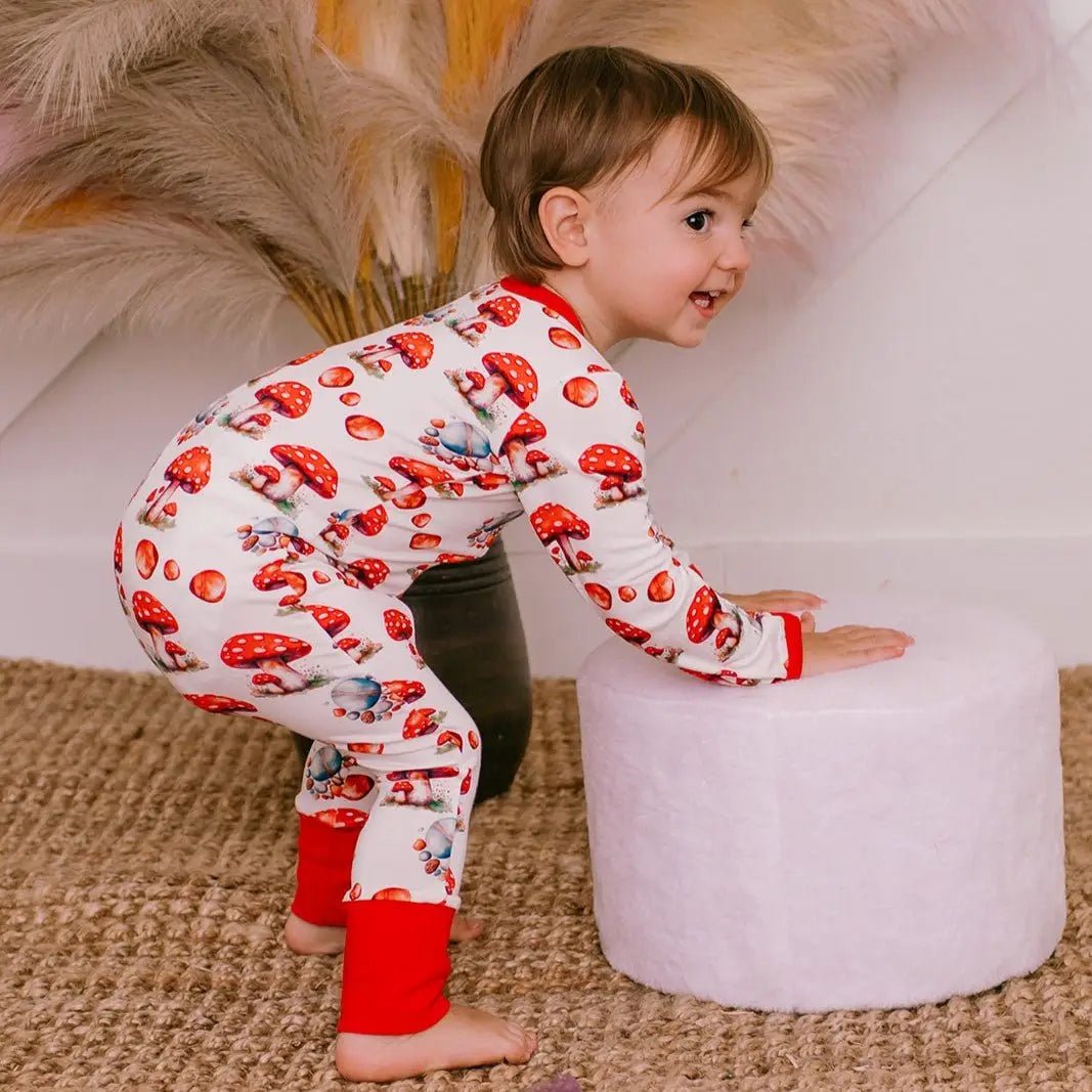 Bestaroo Toadally Sleepy Bamboo Baby Coverall With Two Way Zipper - 