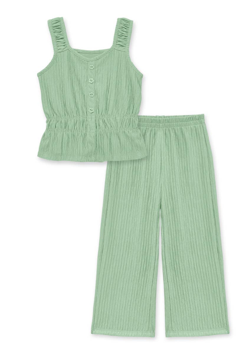 Cutie Patootie Clothing Toddler 2 Piece Crinkle Plisse Pant Set 2T 6T PolyesterEveretts Place