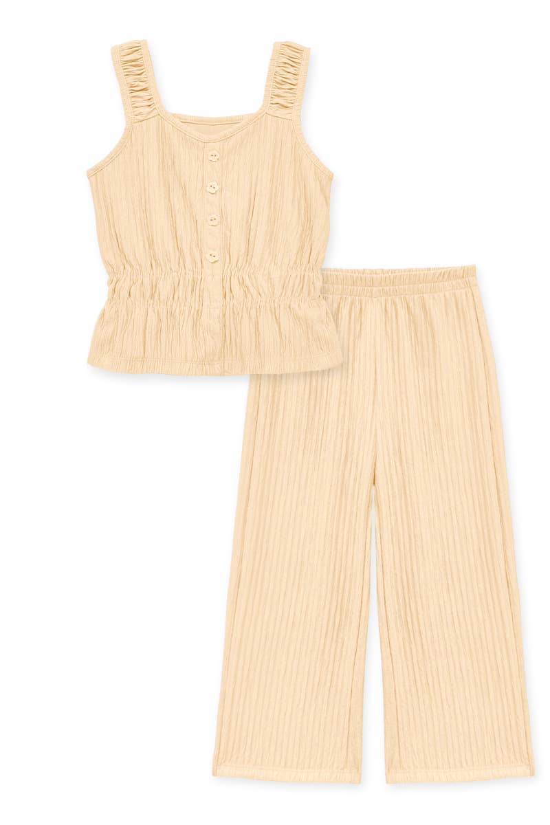 Cutie Patootie Clothing Toddler 2 Piece Crinkle Plisse Pant Set 2T 6T PolyesterEveretts Place