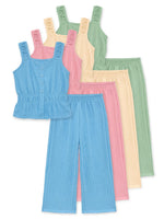 Cutie Patootie Clothing Toddler 2 Piece Crinkle Plisse Pant Set 2T 6T PolyesterEveretts Place