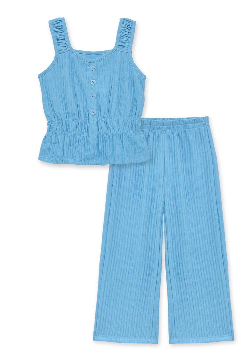 Cutie Patootie Clothing Toddler 2 Piece Crinkle Plisse Pant Set 2T 6T PolyesterEveretts Place