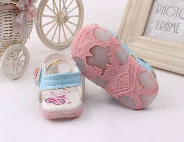 Toddler Girls Flower Sandals Lights Princess Baby - Everetts Place: Online Boutique - Footwear