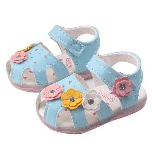 Toddler Girls Flower Sandals Lights Princess Baby - Everetts Place: Online Boutique - Footwear