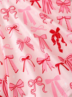 Rylee Faith Designs Toddler Girls Valentine Bow Print Long Sleeves Dress - 