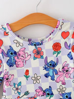 Rylee Faith Designs Toddler Girls Valentine Party Dress – Candy Heart Print Holiday Outfit - 