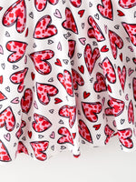 Rylee Faith Designs Toddler Girls Valentine Party Red Heart Print Dress - 