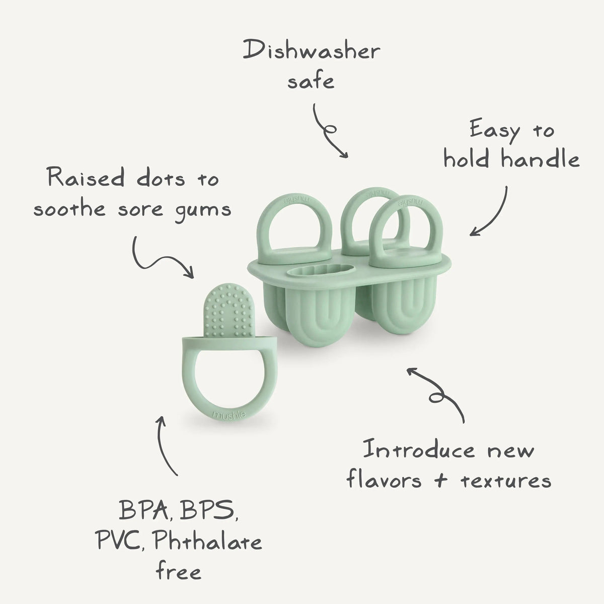 Mushie Toddler Ice Pop Tray - 