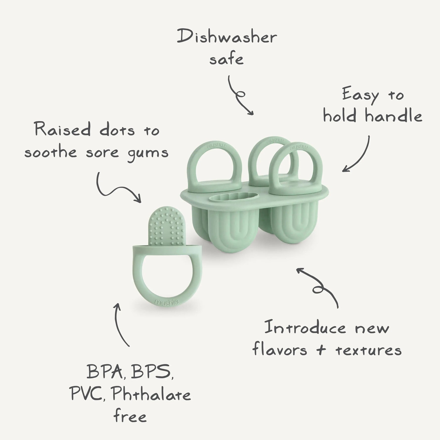 Mushie Toddler Ice Pop Tray - 