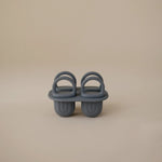 Mushie Toddler Ice Pop Tray Silicone Rainbow Shaped Popsicle Maker - 