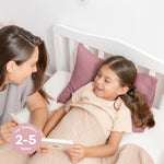 Comfy Cubs Toddler Pillows with Soft Muslin Pillow Case in Mauve - 