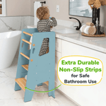 Ocodile.com Toddler Standing Tower with Safe Climbing Bars for Independent Learning - 