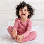 Dreamland Baby Toddler/Kids Bamboo Pajamas - Dusty Rose - 