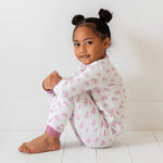 Dreamland Baby Toddler/Kids Bamboo Pajamas - Pink Rainbow - 