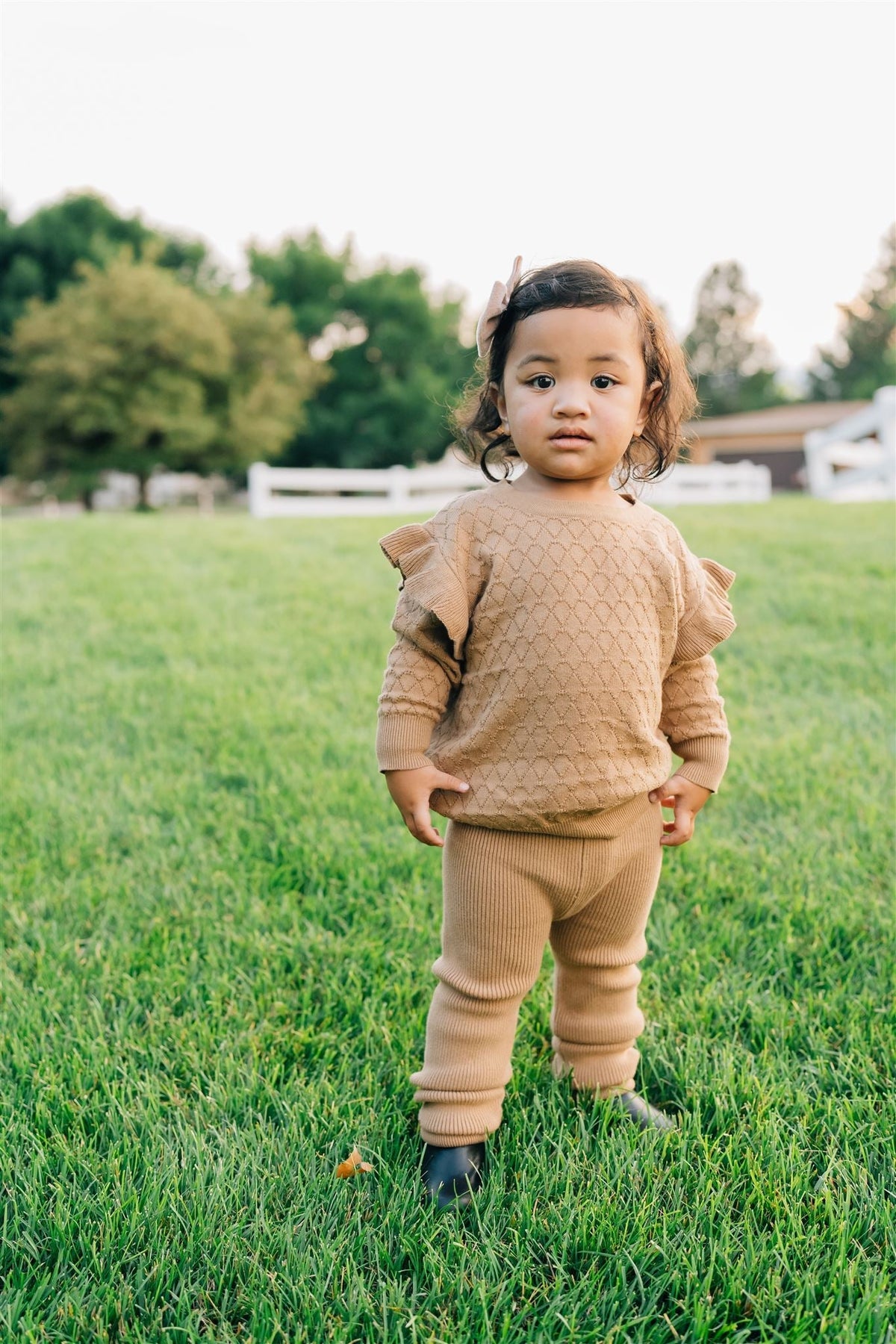 Mebie Baby Toffee Knit Leggings For Babies And Kids Mebie Baby - 