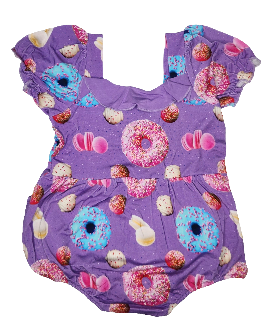 Too Sweet Bubble Romper - Baby & Toddler Clothing, Textile, Pink, Child, Purple | Everetts Place