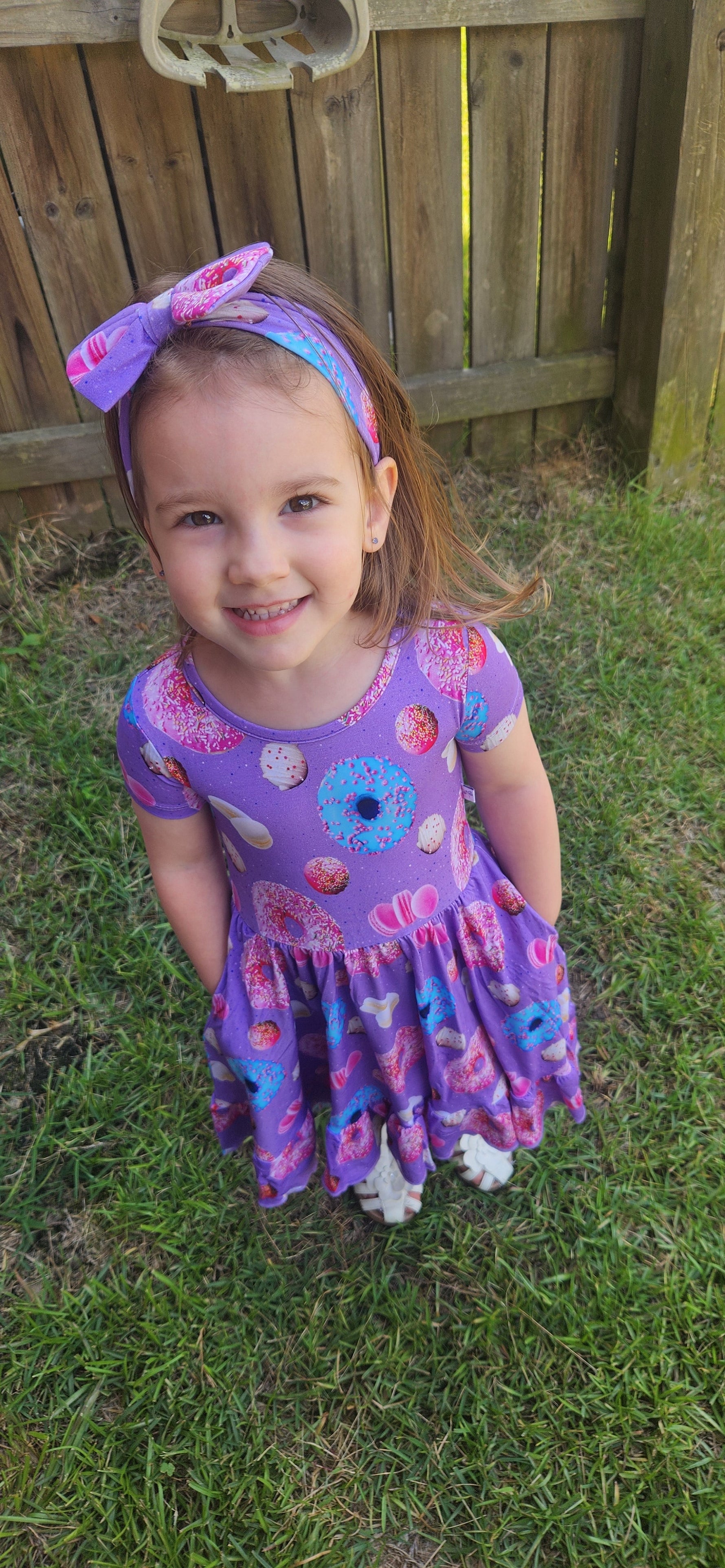 Dragonfly Dreams Bamboo Too Sweet Twirl Dress with Pockets & Shorts Set