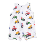 Angel Dear Tractor Friends - Sleeveless Shortie Romper - 