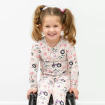 Sweet Bamboo Tractors And Cows Pajama Set with Comfortable Long Sleeve for Kids - 