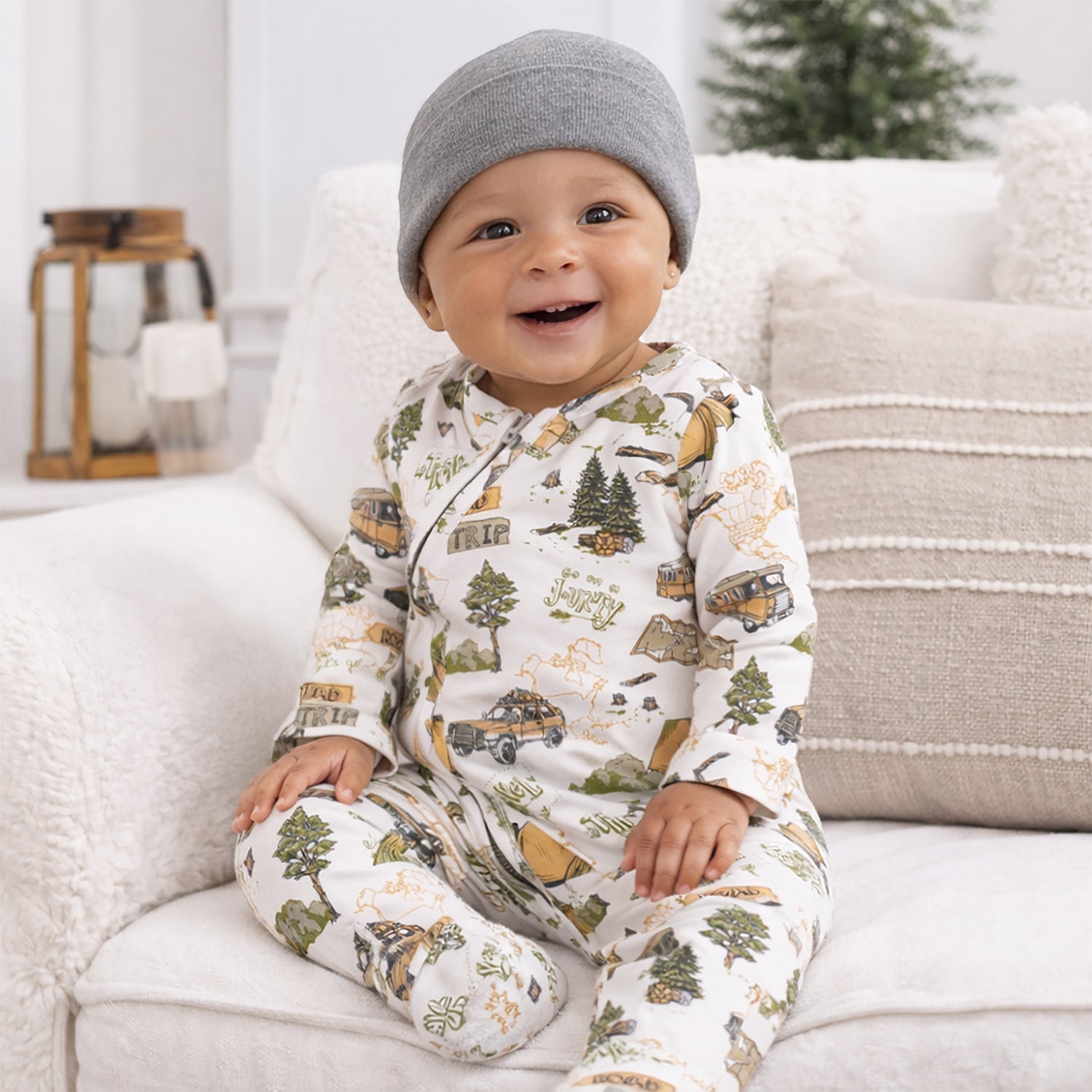 Tesa Babe Trailblazer Bamboo Zipper Convertible Romper for Baby BoysEveretts Place