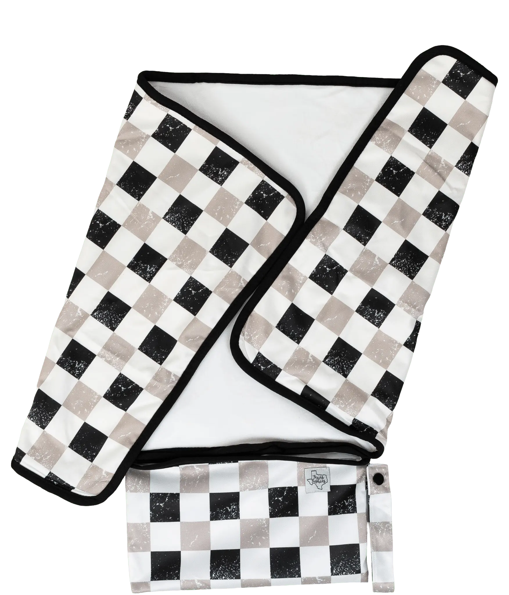 Travel Changing Pad with Soft Bamboo Velour and Compact Fold Up Design Texas Tushies
