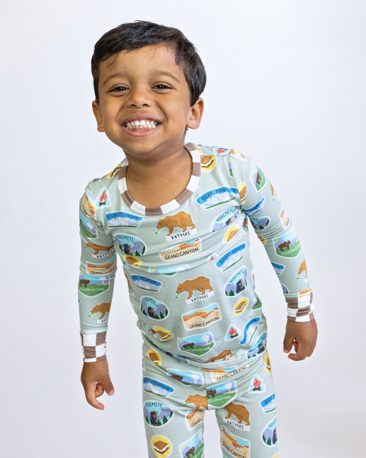 My First National Parks Trip Bamboo Toddler Pajamas | Two-Piece Adventure Sleepwear by Rayn’s Tiny Stitches