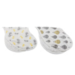 Newcastle Classics Traveler Bamboo Bibs 2 Pack Soft Absorbent Muslin for Teething Babies - 