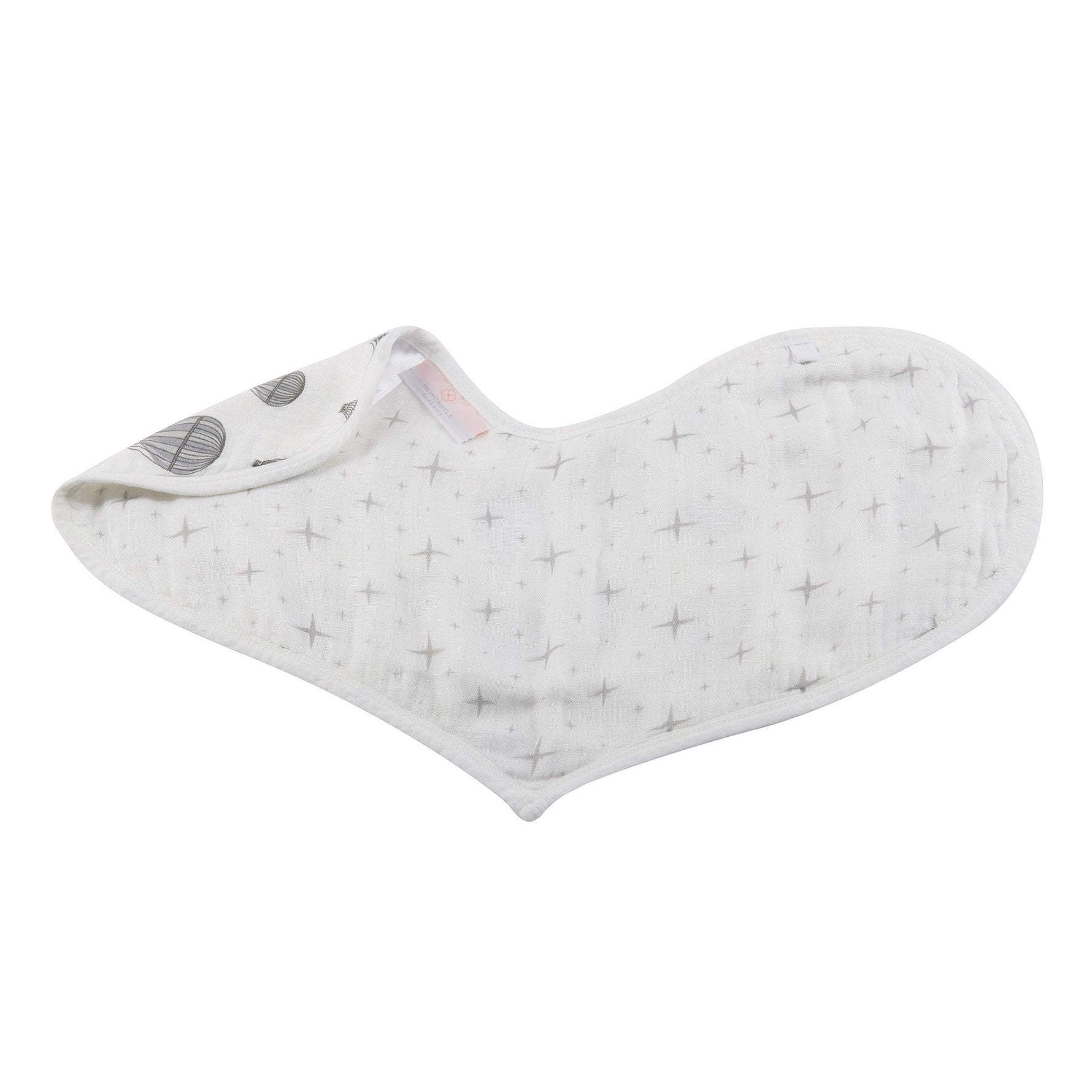 Newcastle Classics Traveler Bamboo Bibs 2 Pack Soft Absorbent Muslin for Teething Babies - Baby & Toddler > Nursing & Feeding > Feeding Essentials > Bibs Heart Bib