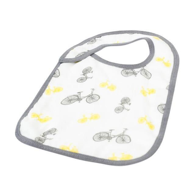 Newcastle Classics Traveler Bamboo Muslin Bibs with Soft Absorbency for Babies 3 Pack - 
