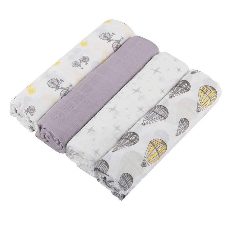 Traveler Bamboo MuslinCrafted from 100% natural bamboo muslin, this pre-washed four pack of swaddles exudes softness and breathability. Versatile and generously sized at 47" x 47" (120cm Everetts Place: Online Boutique 