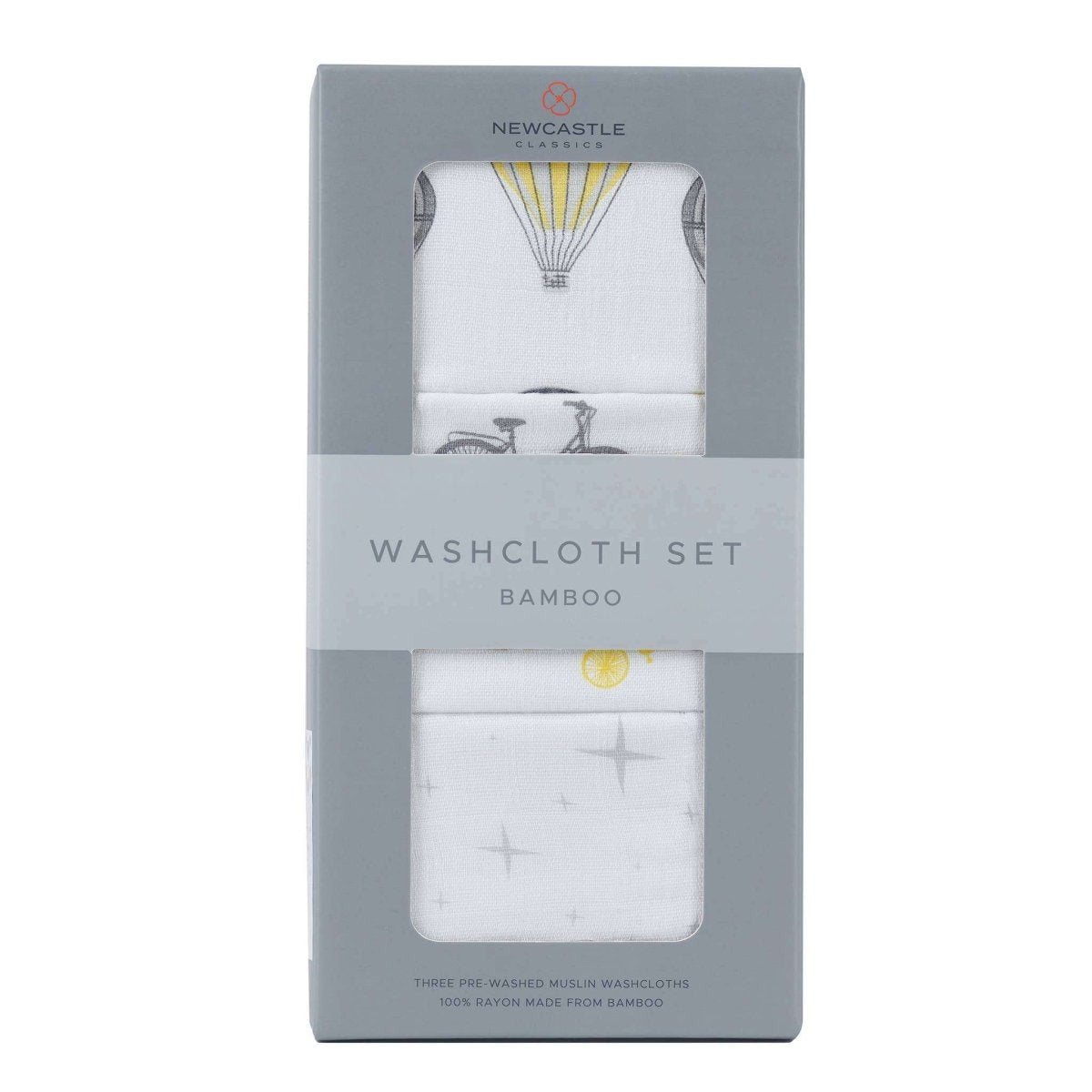 Newcastle Classics Traveler Bamboo Washcloth Set-12x12- Natural Muslin Bath Essential - Everetts Place Boutique -