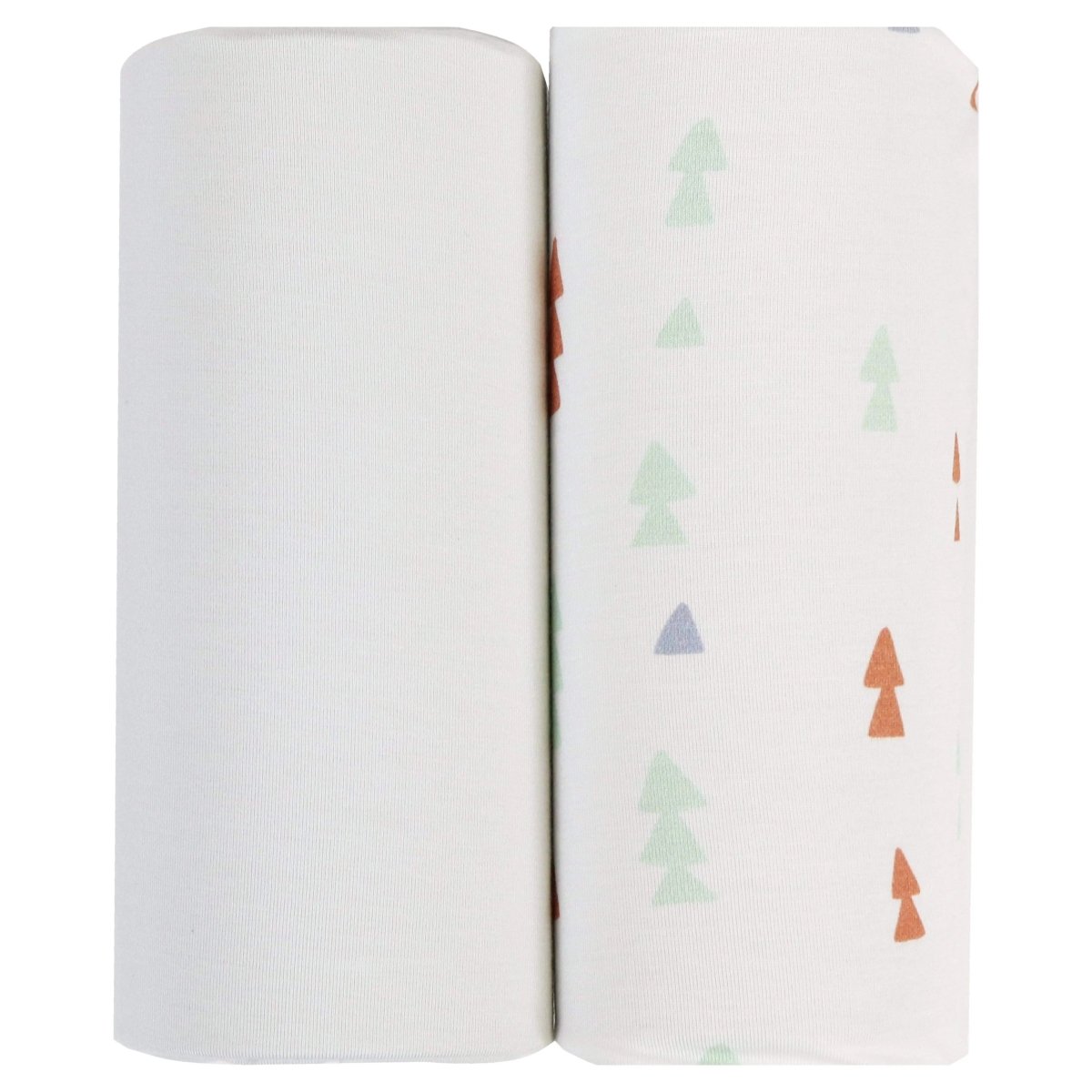 Goosewaddle® | Newborn Baby Blankets Toys Teethers Bibs & More Triangles and Gray 2 Pack Swaddle Blankets