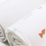 Goosewaddle® | Newborn Baby Blankets Toys Teethers Bibs & More Triangles and Gray 2 Pack Swaddle Blankets