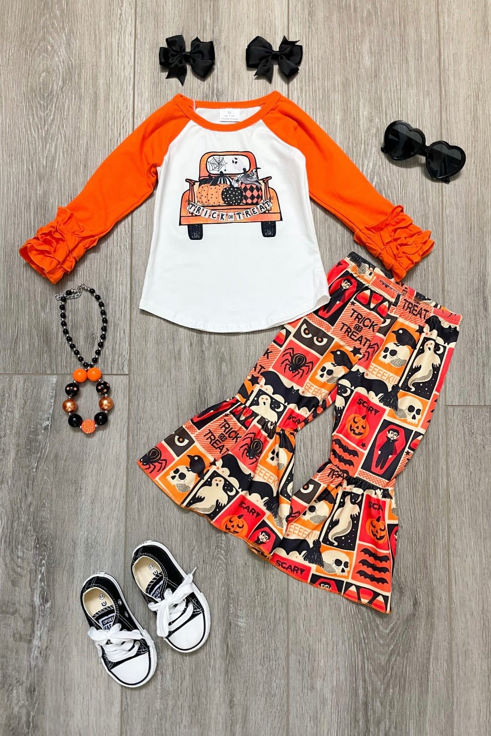 Trick Or Treat Halloween Bells Set For Girls Rylee Faith Rylee Faith Designs Everetts Place: Online Boutique