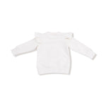 Angel Dear Trick Or Treat Ruffle Sweatshirt For Kids Cozy Ghost Cat - Everetts Place Boutique - 