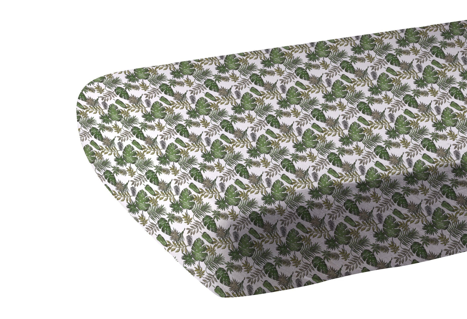 Tropical Forest Cotton Muslin Crib Sheet for Standard Mattresses 28x52 Inches Newcastle Classics