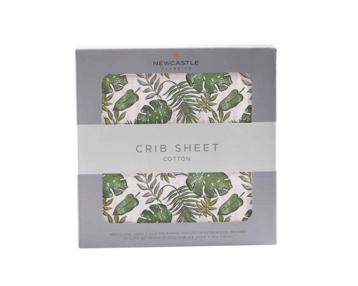 Tropical Forest Cotton Muslin Crib Sheet - Motif, Napkin, Linens, Rug | Everetts Place