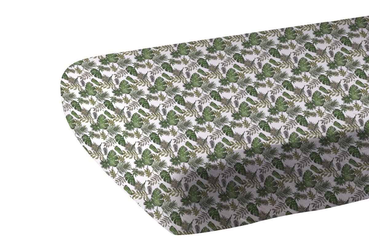 Tropical Forest Cotton Muslin Crib Sheet for Standard Mattresses