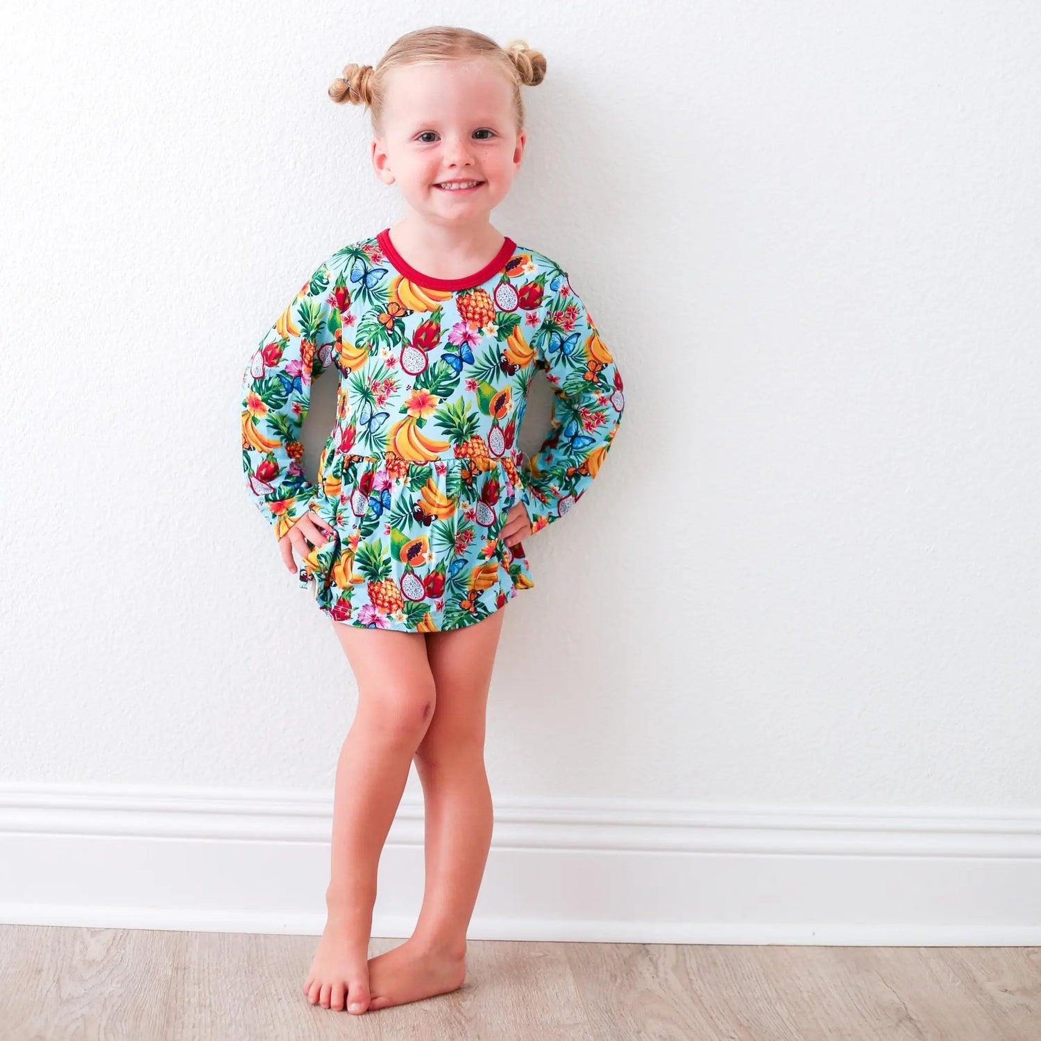 Bestaroo Tropical Fruit Bodysuit Dress - 