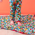 Bamboo Romper, Tropical Fruit, Dual Zip by Bestaroo