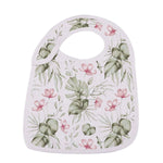 Newcastle Classics Tropical Paradise Bamboo Bibs 3 Pack with Soft Absorbent Muslin for Babies - 