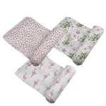 Newcastle Classics Tropical Paradise Bamboo Muslin Swaddle 3PK - 