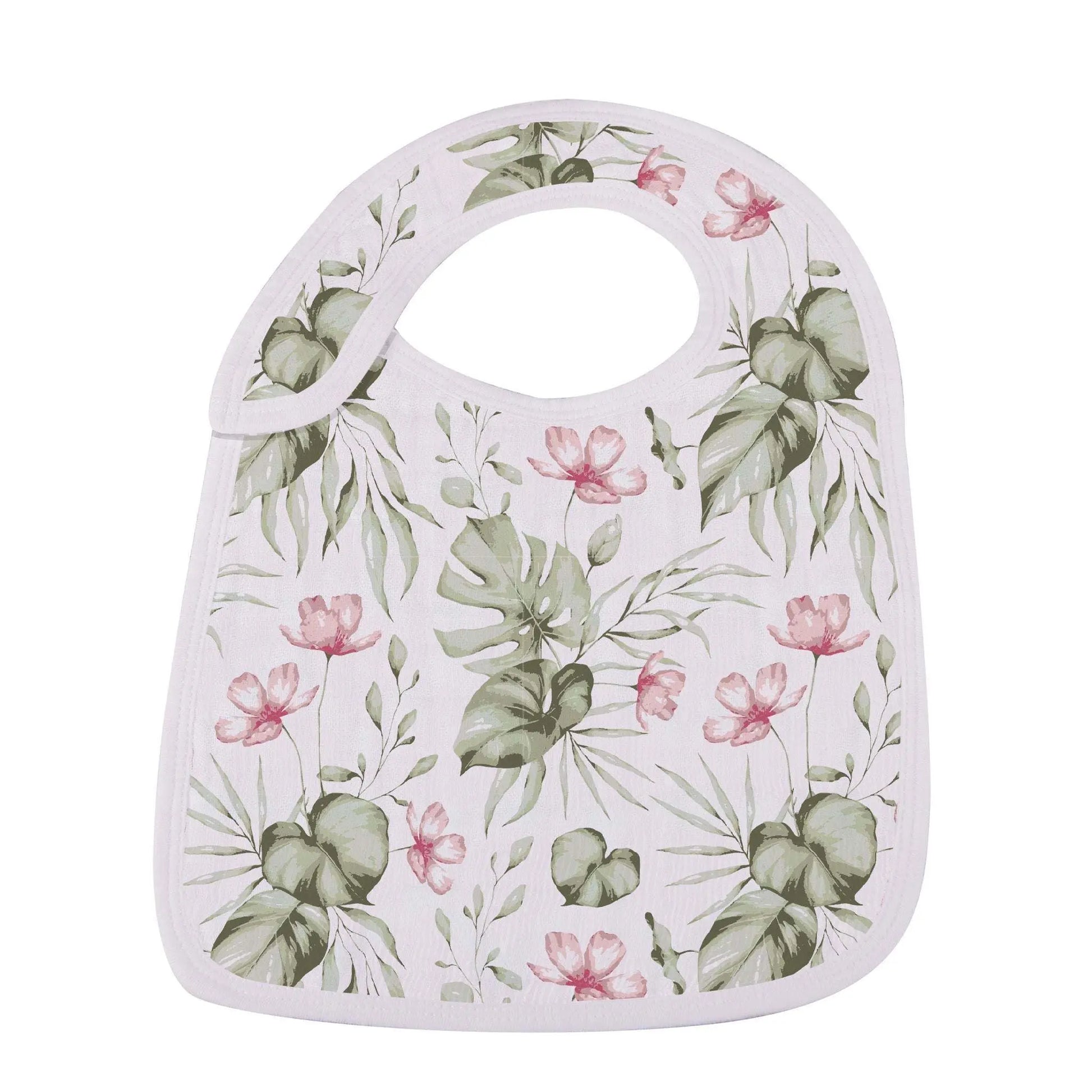 Tropical Paradise Bamboo Snap Bibs 3 Pack Soft Absorbent Muslin Teething Feeding Accessories Newcastle Classics