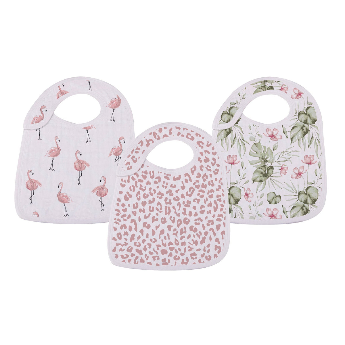 Newcastle Classics Tropical Paradise Bamboo Snap Bibs 3PKEveretts Place