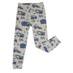 Sweet Bamboo Trucks Diggers Construction Pajama Set for Comfortable Big Kids - 