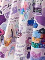 Rylee Faith Designs Ts Girls Lavender Twirly Print Milk Silk Dress Party - Everetts Place Boutique - 