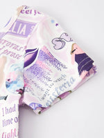 Rylee Faith Designs Ts Girls Lavender Twirly Print Milk Silk Dress Party - Everetts Place Boutique - 