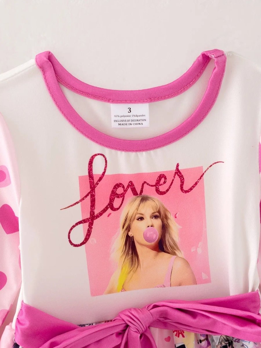 Rylee Faith Designs TS Print Girls Milk Silk Dress Comfortable Stylish Everyday - Everetts Place Boutique - 