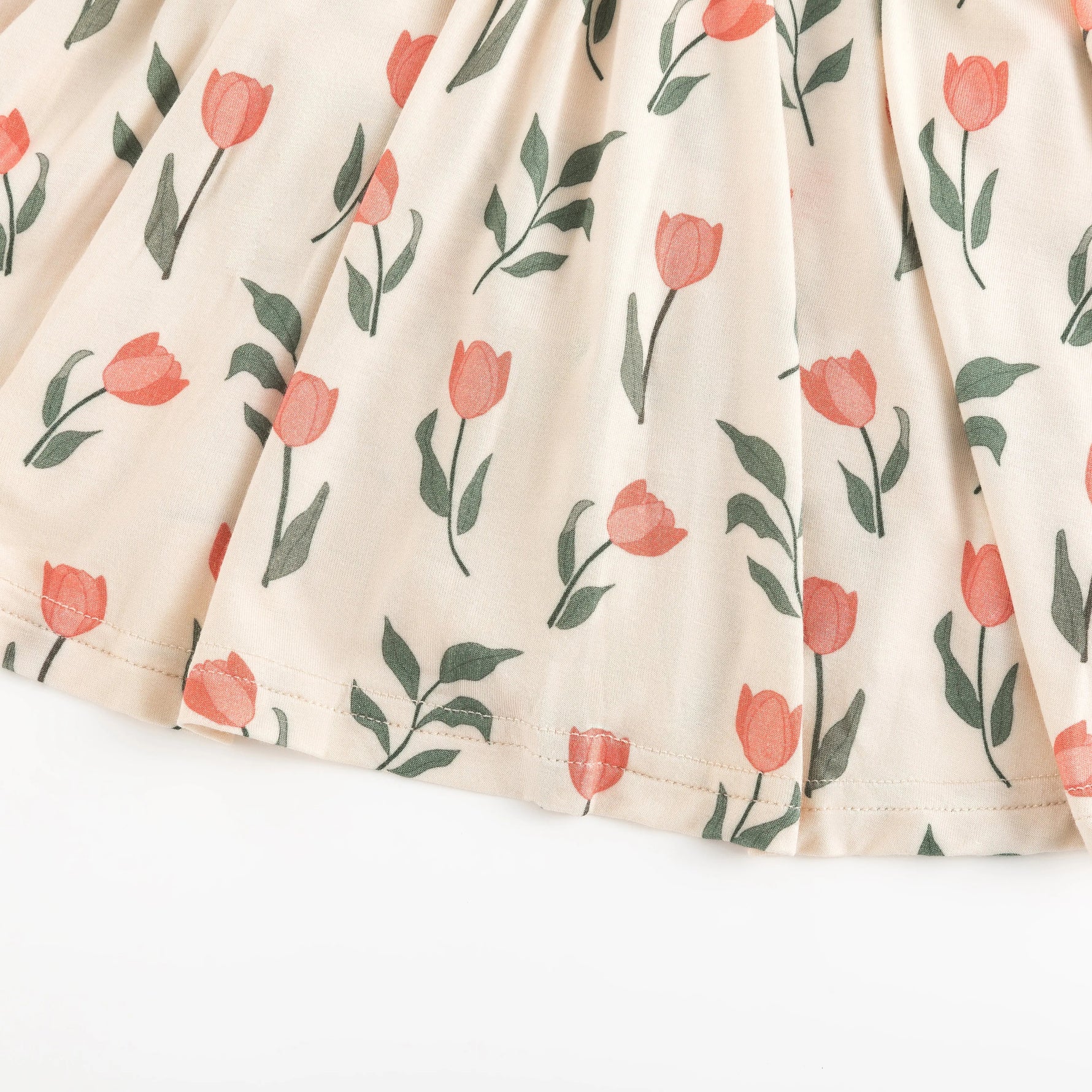 Dreamlet Tulip Bodysuit Dress With Twirl Skirt And Ruffle Sleeves - 